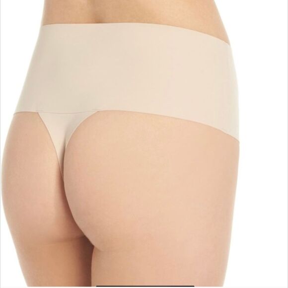 2 pairs Spanx Everyday Shaping Panties Thong High Waist Nude Seamless SM - Picture 4 of 8
